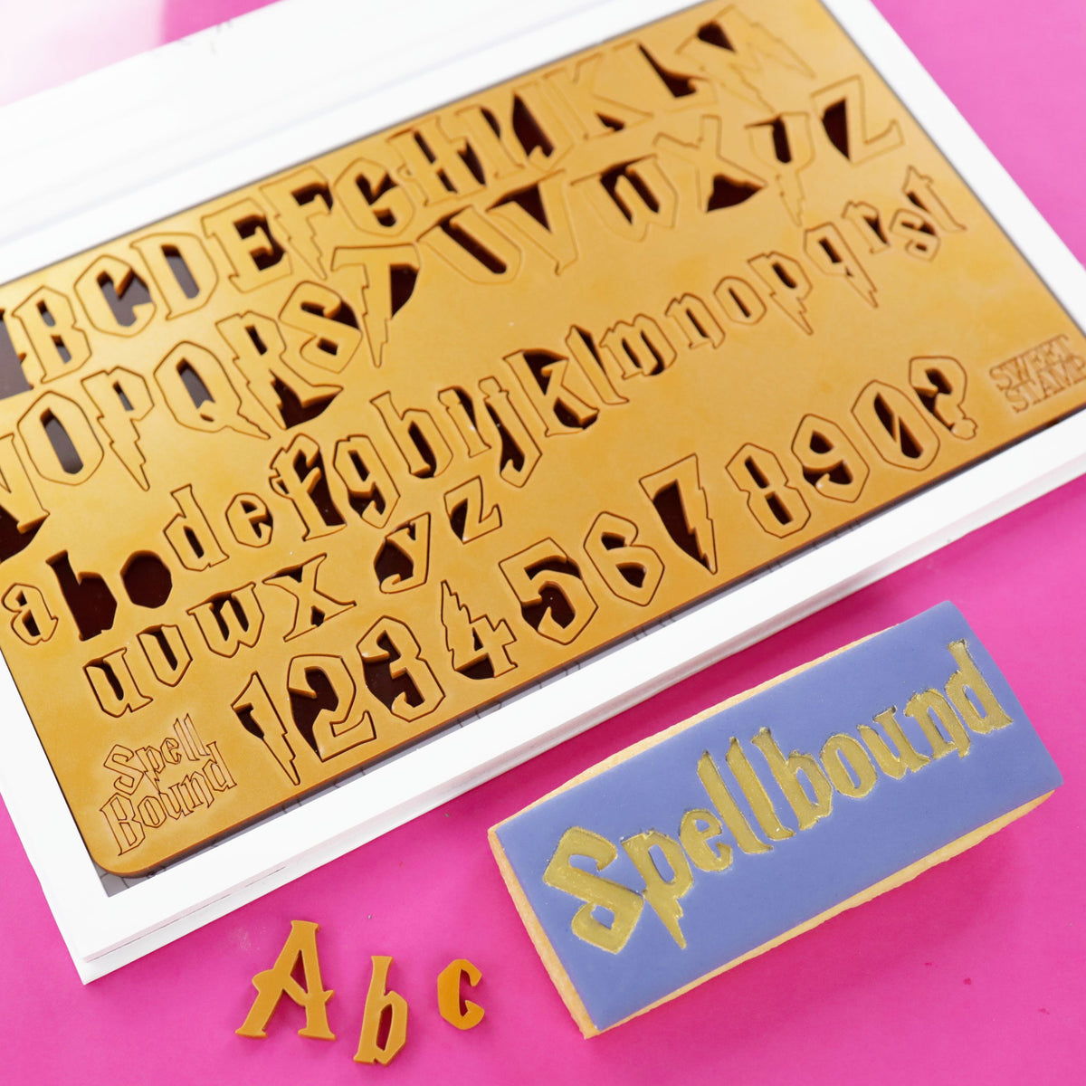 DIY Alphabet Numbers Cookie Cutter Pattern Embosser Stamp Letters